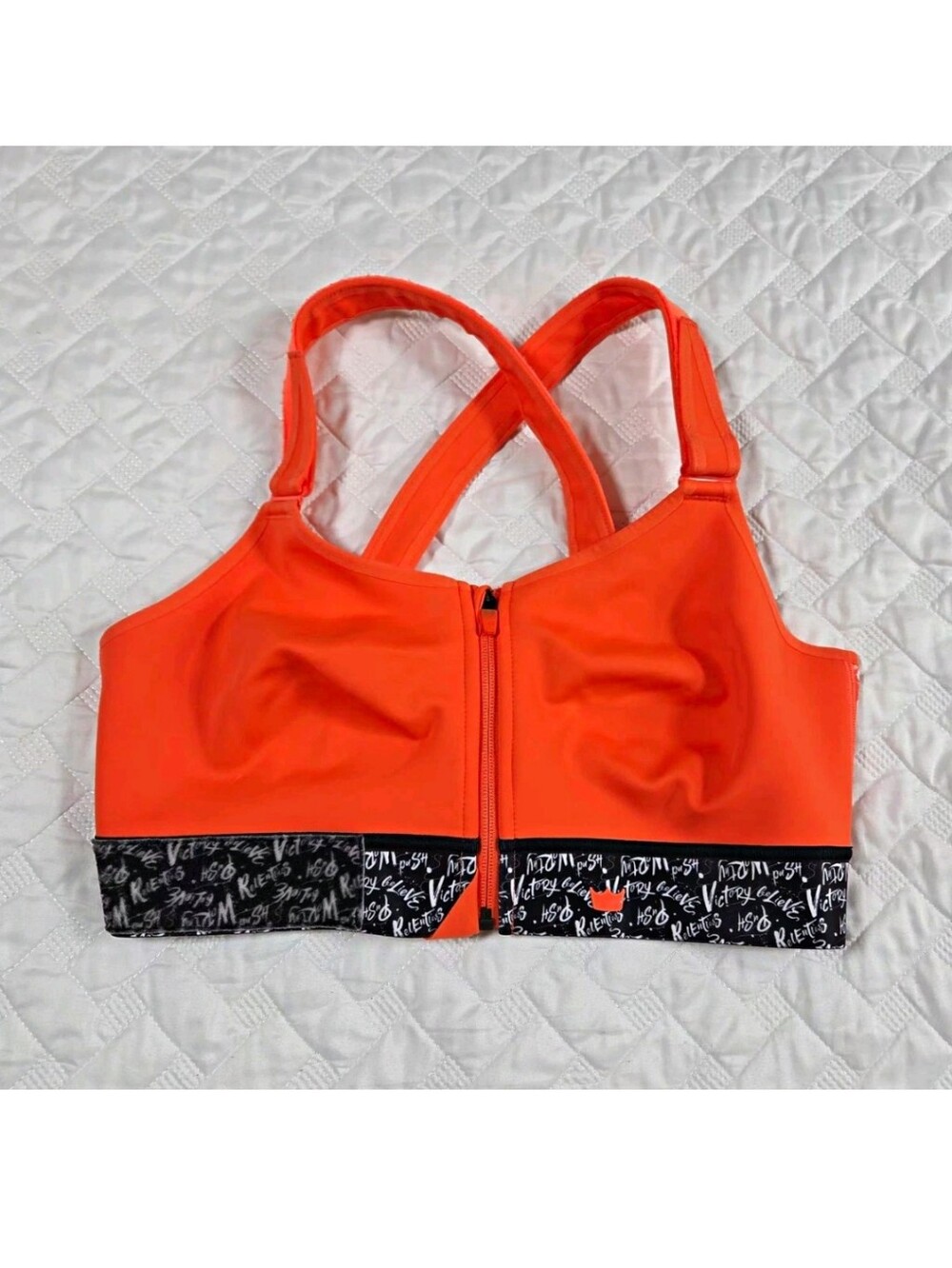 SHEFIT Flex Medium-Impact Sports Bra - Believe Orange (Size 2 Luxe)